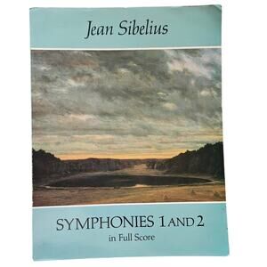 Jean Sibelius Symphonies 1 and 2 Full Score Dover Orchestral Study Score